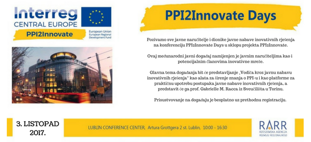 Međunarodna konferencija - "PPI2Innovate Days"